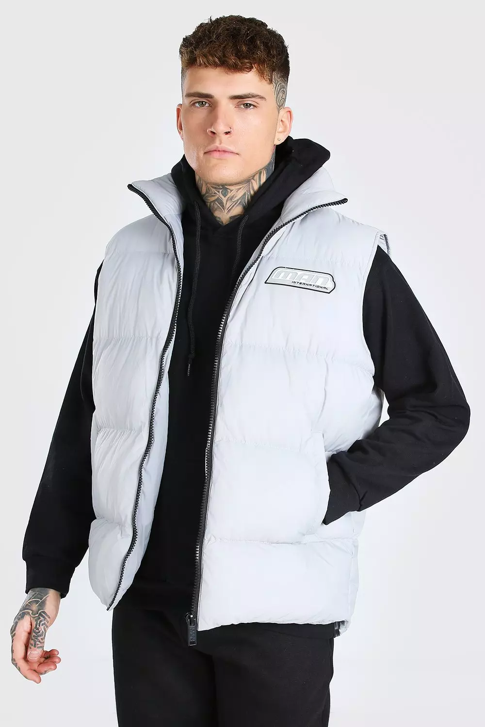 Oversized Gilet | boohooMAN USA